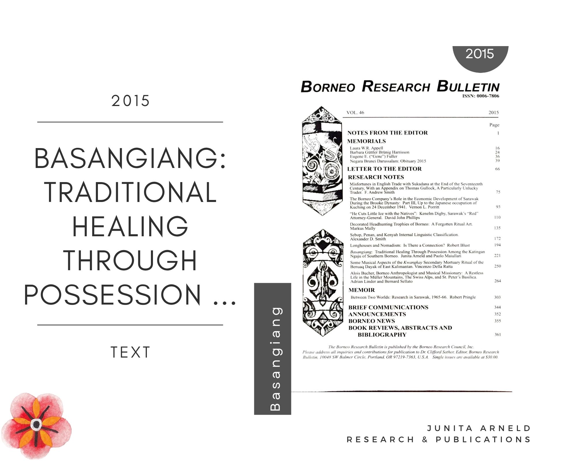Cover — Basangiang: Traditional Healing through Possession among the Katingan Ngaju of Southern Borneo